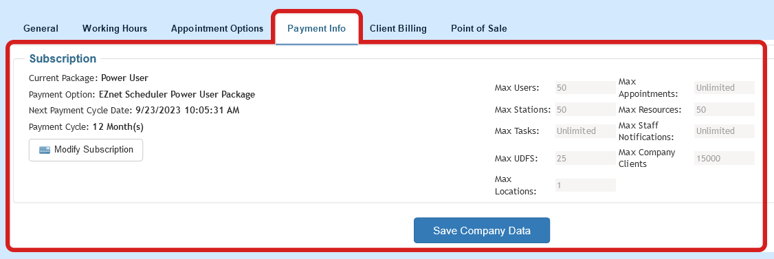 company accounts overview